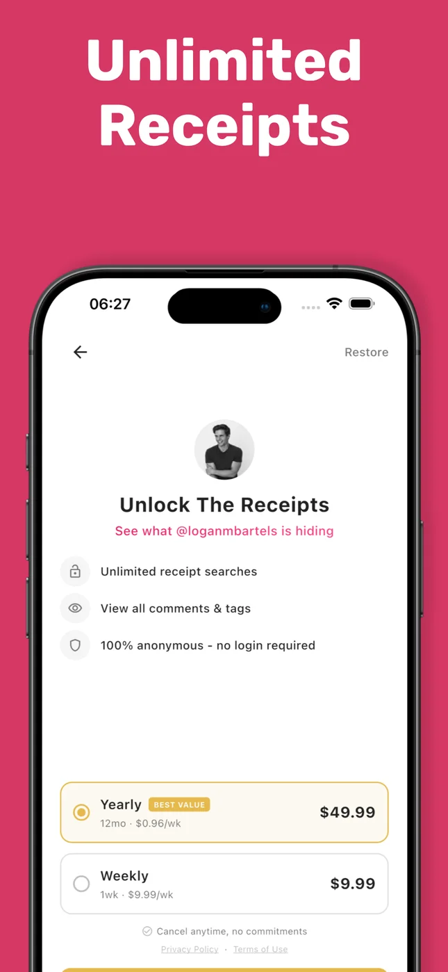 The Receipts: Instagram Comments Search History